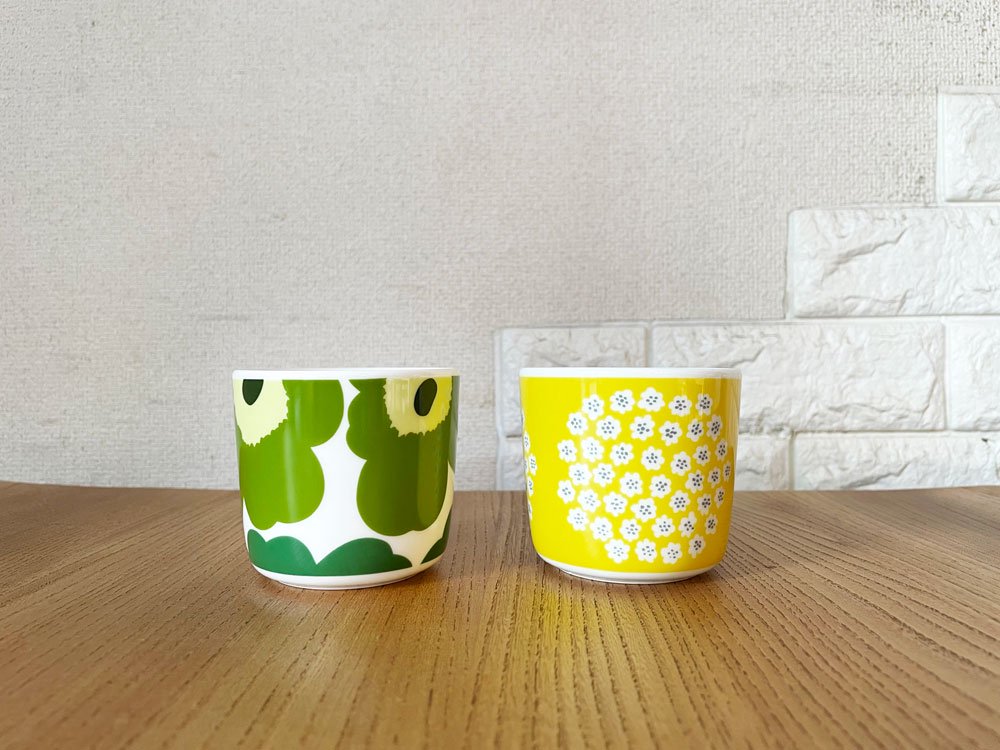 マリメッコ marimekko ウニッコ UNIKKO ラテマグ グリーン Φ7.5cm