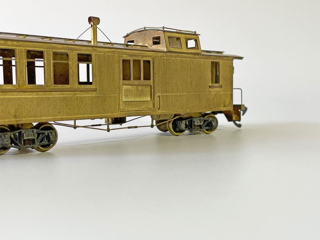 カブース caboose 車掌車 HOゲージ 真鍮製 ブラスモデル 未塗装 鉄道模型 現状品 ◇