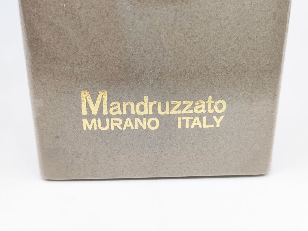マンドラザード Mandruzzato フラワーベース 花瓶 ムラーノガラス