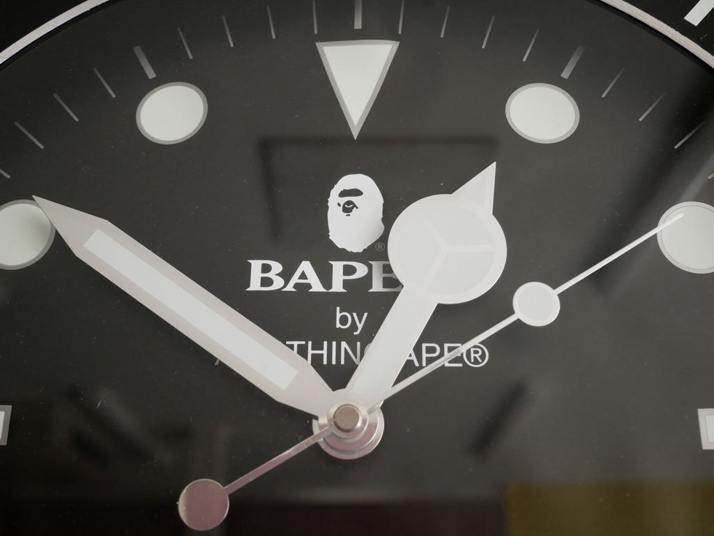 ٥󥰥 A BATHING APE ٥ڥå 륯å BAPEX WALL CLOCK ݤ ֥å  19,580 