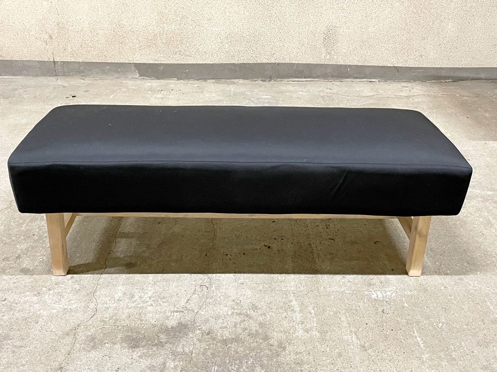 ウニコ unico マノア MANOA ベンチ bench スツール アッシュブラウン W120cm カバーリング ダイニングベンチ 定価￥46,200 〓