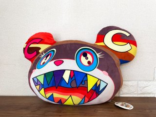 村上隆 Takashi Murakami × COMPLEX CON ウルサベア Ursa Bear クッション ブラウン W56cm カイカイキキ kaikai kiki ◎