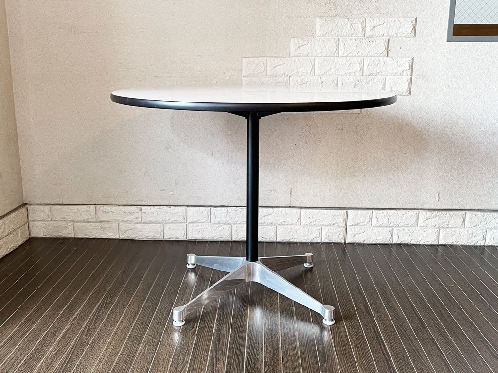 ϡޥߥ顼 Herman Miller ȥ饯ȥơ֥ Eames Contract-Base Table 饦 90cm ۥ磻 C&R ॺ ߥåɥ꡼ 