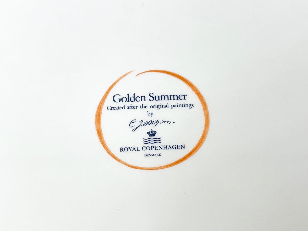 륳ڥϡ Royal Copenhagen ǥ󥵥ޡ Golden Summer Хץ졼 껮 W51cm ǥޡ ̲ 