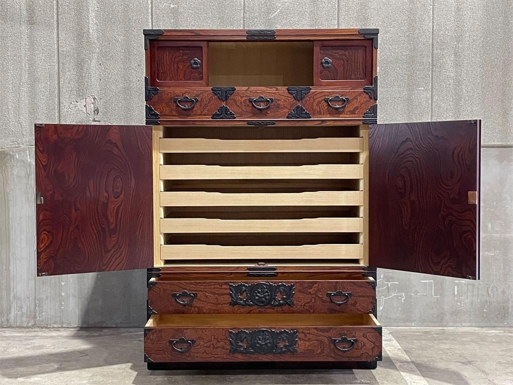 札幌市/清田区 岩谷堂箪笥 洋服箪笥 漆塗り 民芸家具 伝統工芸