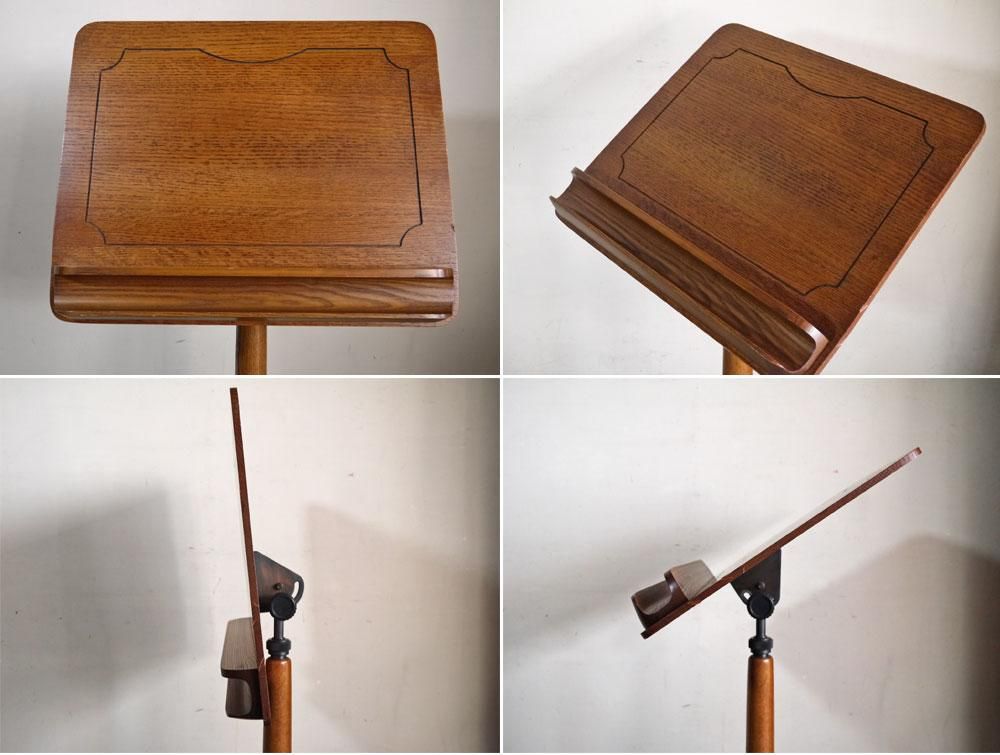 木製譜面台（標準仕様）の受注製作品　(送料込み） 木製 譜面台 楽譜立て オークヴィレッジ