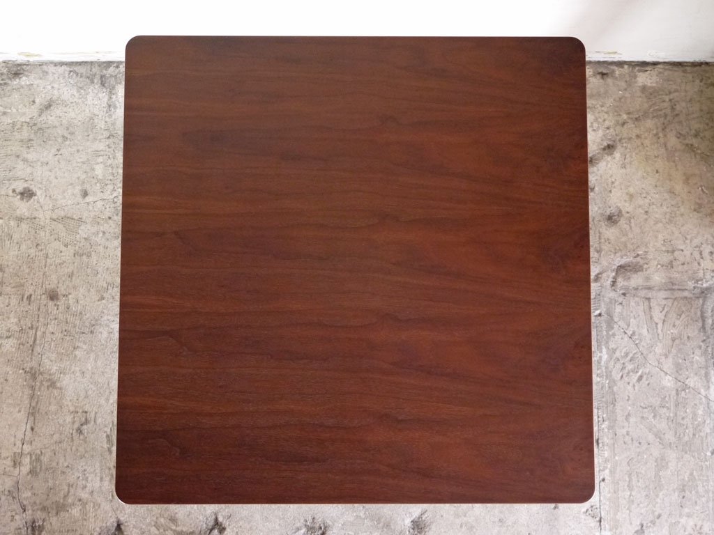 シンプルデザイン Simple Design ウォールナット×スチールレッグ カフェテーブル サイドテーブル ■