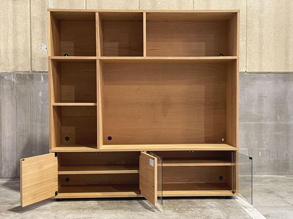 無印良品 MUJI スタッキングキャビネット Cセット オーク材 W162cm AV