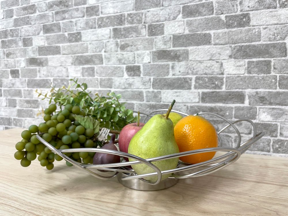 硼󥻥 GEORG JENSEN 磻䡼ե롼ĥХå Wire Fruit Basket ƥ쥹 ľ36.5cm ̲ ǥޡ  