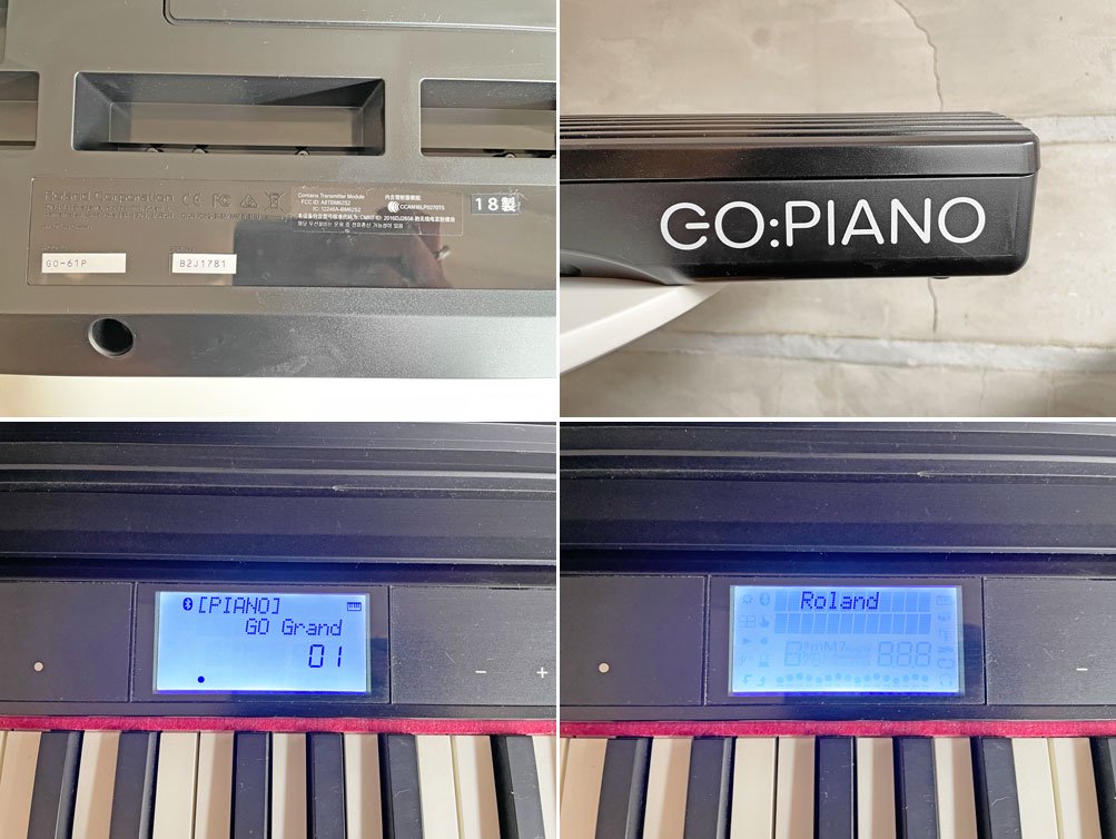 ROLAND ローランド GO:PIANO GO-61P 電子ピアノ キーボード 61鍵 未使用ペダル付き ♪