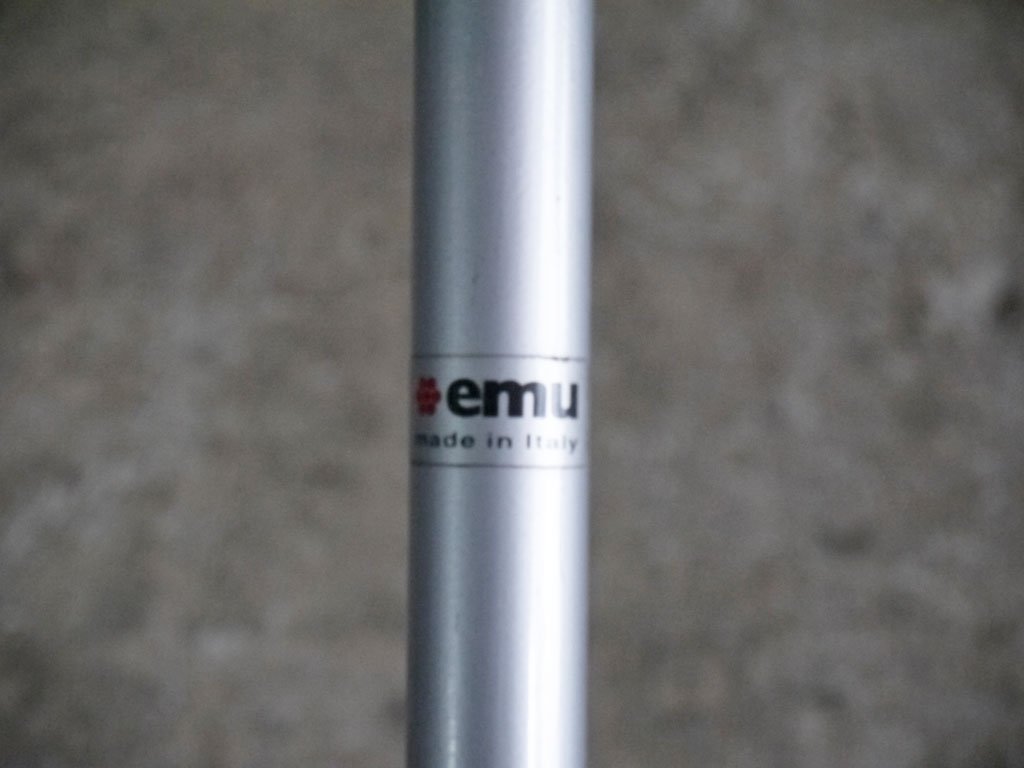 エミュー emu カンビ ラウンドテーブル CAMBI ROUND TABLE M カフェテーブル Φ80cm シルバー イタリア ■