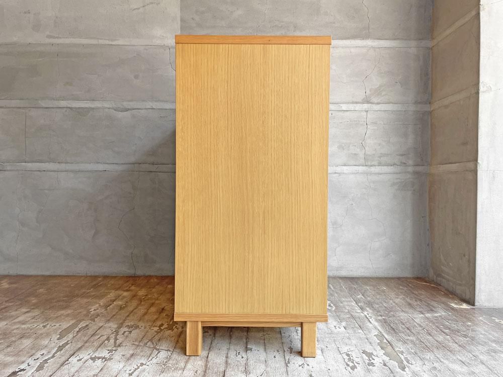 無印良品・MUJI オーク材引戸キッチンキャビネット(食器棚 無印良品・MUJI オーク材引戸キッチンキャビネット(食器棚