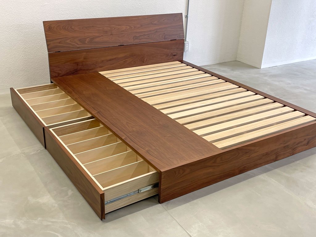 롼ॢȥޥĥ RAM ROOM ART MATSUI ʥå ̵ 󥵥 ٥åɥե졼 Ǽ Walnut QUEEN Size Bed 