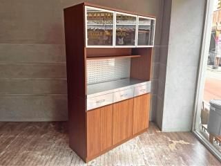 人気商品は 竹細工 アンティークワゴン カップボード キャビネット 棚