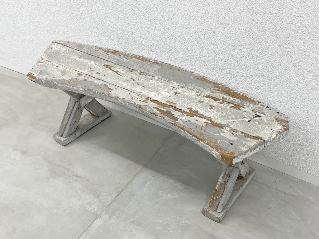 ե󥹥ӥơ ӡå ڥƥå ٥ French vintage painted bench ġ  ץ ź 
