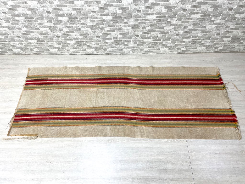 ビンテージ チマヨ ラグ カーペット ネイティブアメリカン 絨毯 マット ●