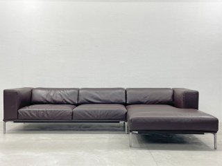 カッシーナ Cassina 191 ムーヴ システム カウチ ソファ 191 MOOV System couch sofa ピエロ・リッソーニ 定価約280万 ブラウンレザー 本革 〓
