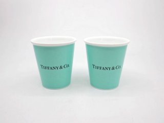 ティファニー Tiffany & Co. エブリデイオブジェクト Everyday Object ボーンチャイナ ペーパーカップ タンブラー 2客セット 296ml ● 