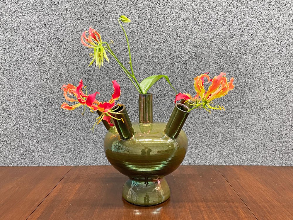 モバック Mobach ceramics フラワーベース 花瓶 Tulip vase グリーン 