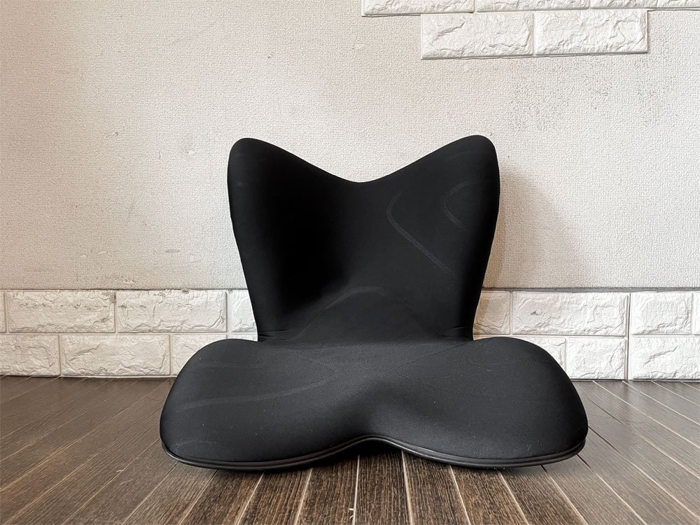 MTG スタイルプレミアム Style PREMIUM 姿勢サポートシート 座椅子 ブラック 腰椎・骨盤サポート 低反発&高反発ウレタンシート 定価￥26,180- ◎