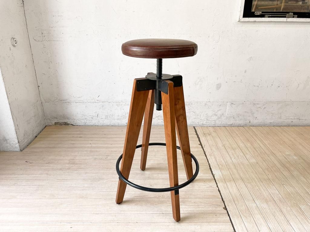 CHINON HIGH STOOL WOOD／シノン ハイスツール ウッド-