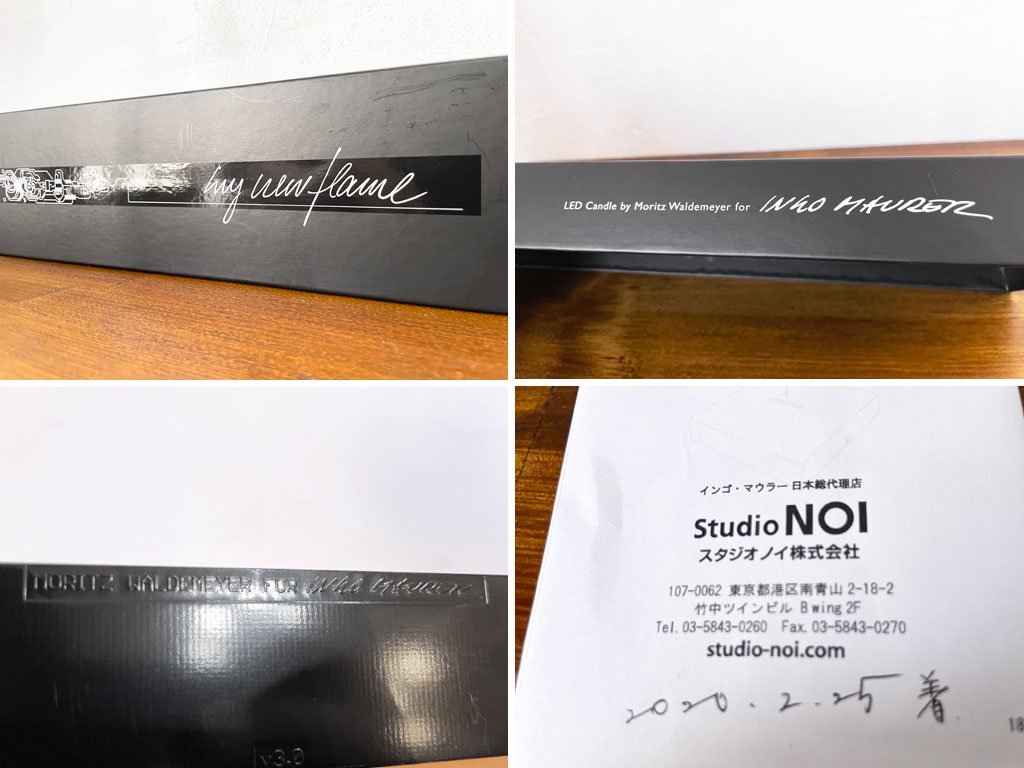 󥴥ޥ顼 INGO MAURER ޥ˥塼ե쥤 My New Flame LED ơ֥饤 Υ studio NOI 谷 Ȣդ  : \139,700- 