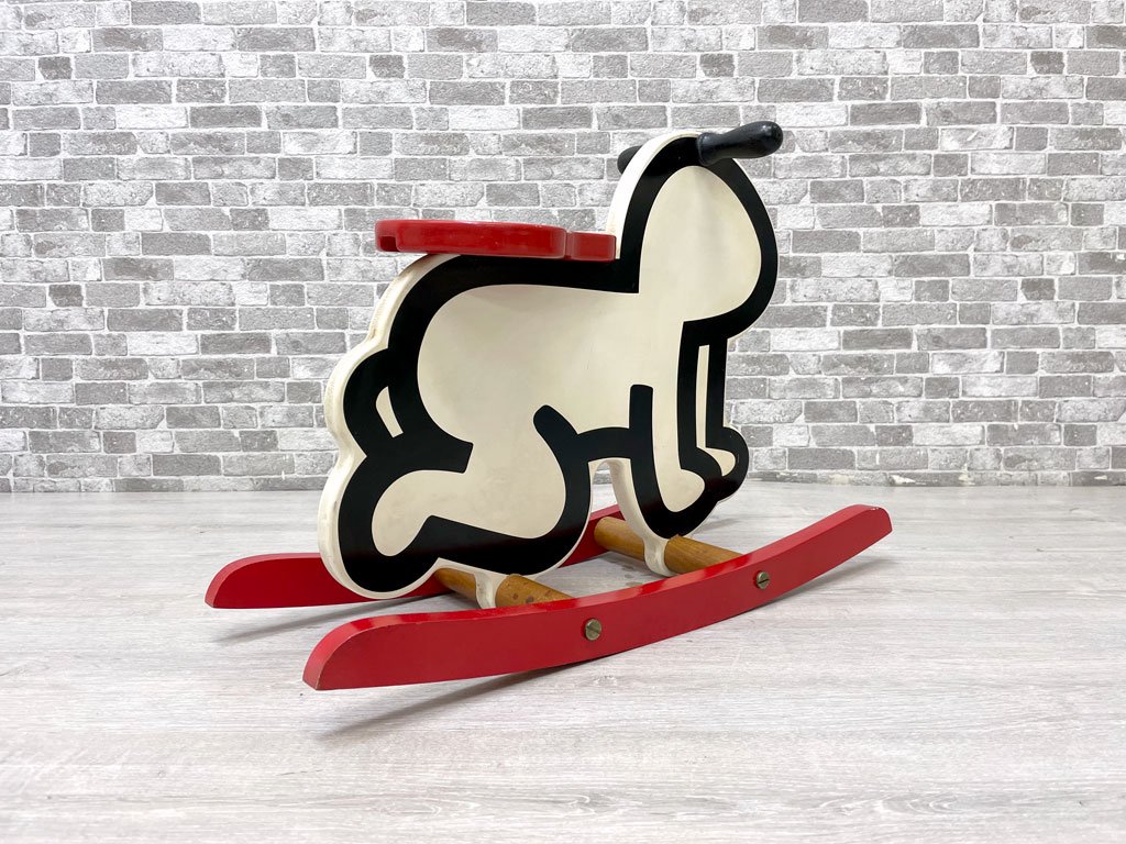 キース・へリング Keith Haring ビンテージ ロッキングホース 木馬 ラディアント・ベイビー Radiant Baby ● 