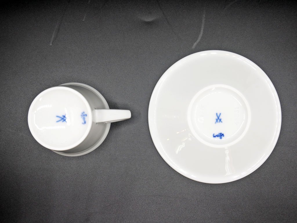 ޥ Meissen ǥߥ åס Demitasse cup & saucer   ɥ A  