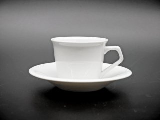 マイセン Meissen デミタス カップ＆ソーサー Demitasse cup & saucer ヴァイス 白磁 ドイツ B ● 