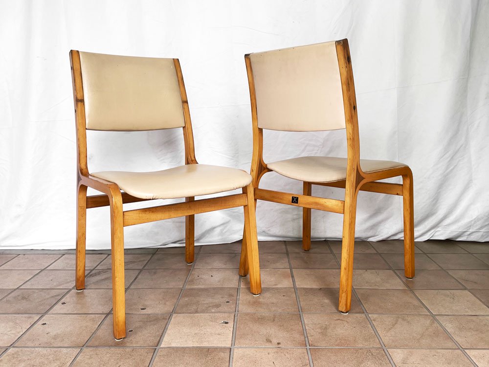 天童木工ダイニングテーブル椅子2脚セット - 東京都の家具