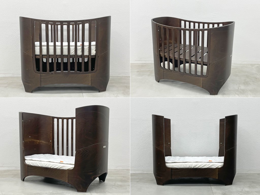 リエンダー Leander ベビーベッド BABY BED ビーチ材 ウォールナット