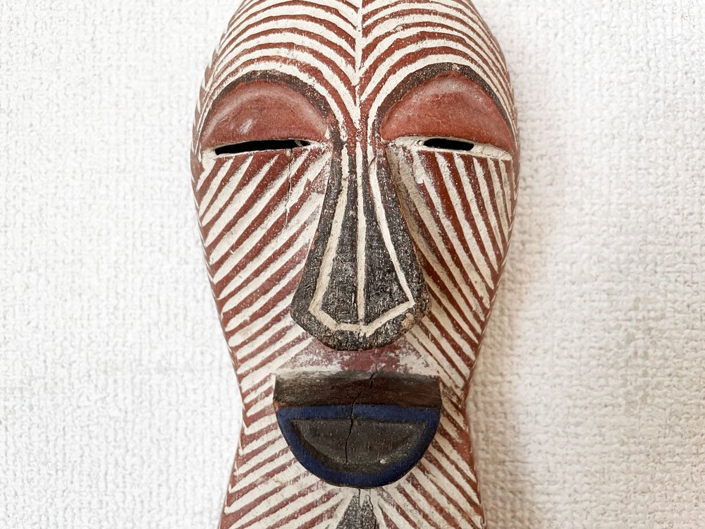 アフリカ ソンゲ族 Songye キフェベ Kifewebe マスク 仮面 H20cm 