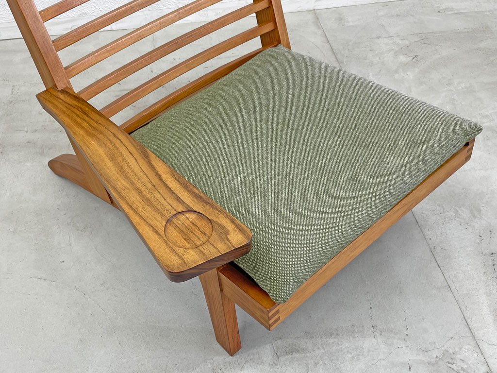 BC工房 椅子 チーク材 無垢材 1人掛けアームチェア abitur.gnesin