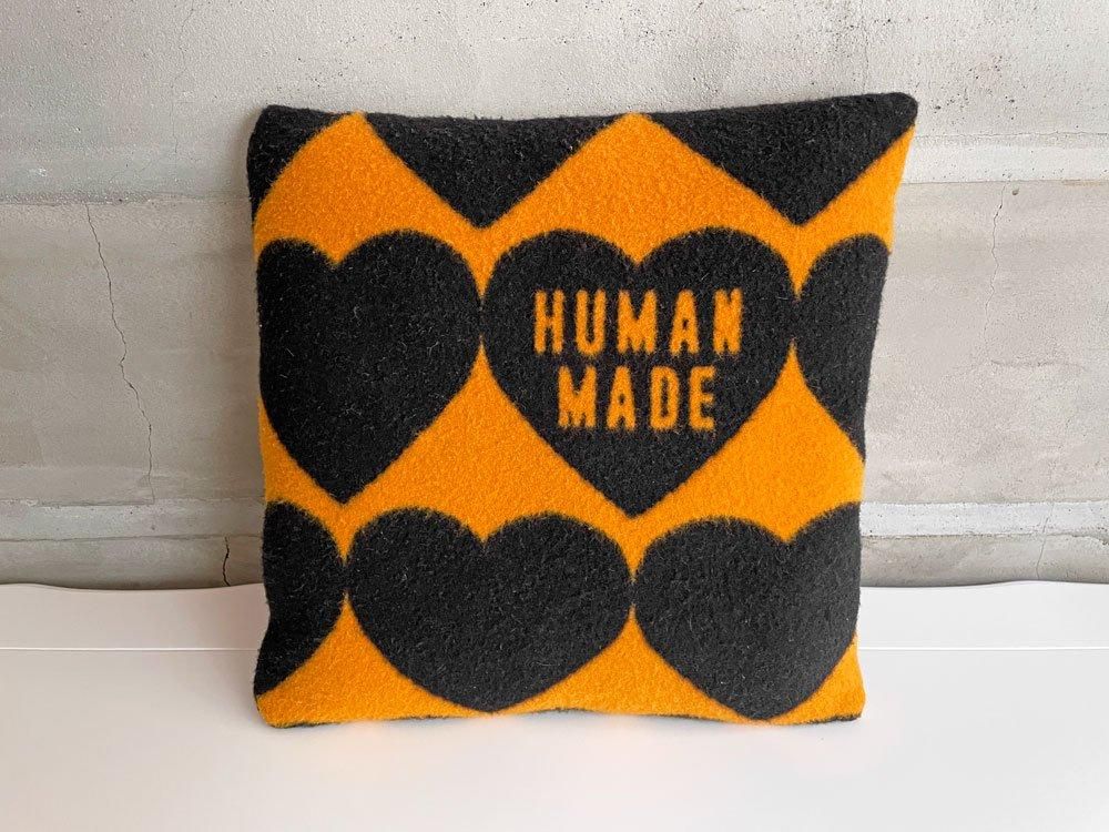 ヒューマンメイド HUMAN MADE ハートチェッククッション HEART CHECK CUSHION オレンジ×ブラック♪ - TOKYO  RECYCLE imption | 東京・世田谷のリサイクルショップ デザイナーズ・北欧家具の販売・買取