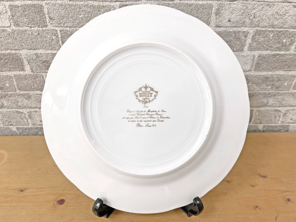 磻⡼ ROYALE LIMOGES 륤15 Louis XV 26cm ץ졼 ԥ󥯥 եơ̥֥ Ȣդ 8祻å ե  