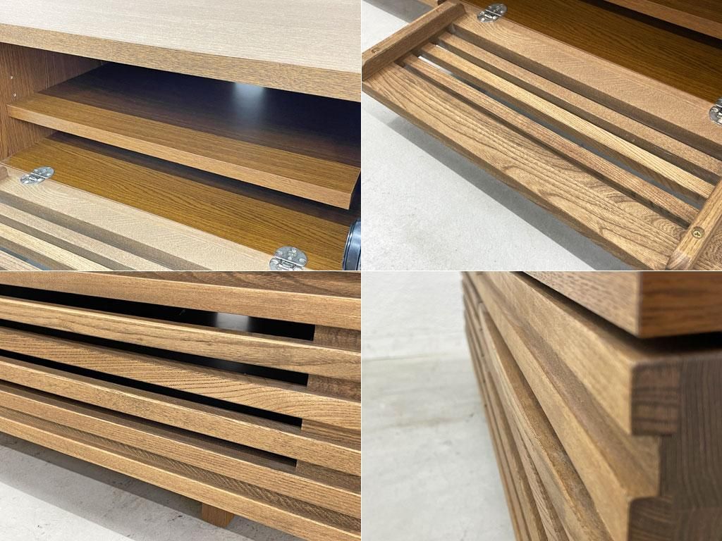 ウニコ unico レイン LIJN テレビボード AVボード ニレ材 ブラウン