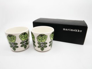 ޥå marimekko ҥ롼 VIHKIRUUSU ƥޥ ڥ 2å 饤ȥ꡼ ֥顼 ޥ䡦 Maija Isola Ȣդ   