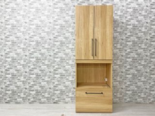ナチュラルモダンスタイル Natural Modern Style スリムキッチンボード カップボード キャビネット 食器棚 W60cm ● 