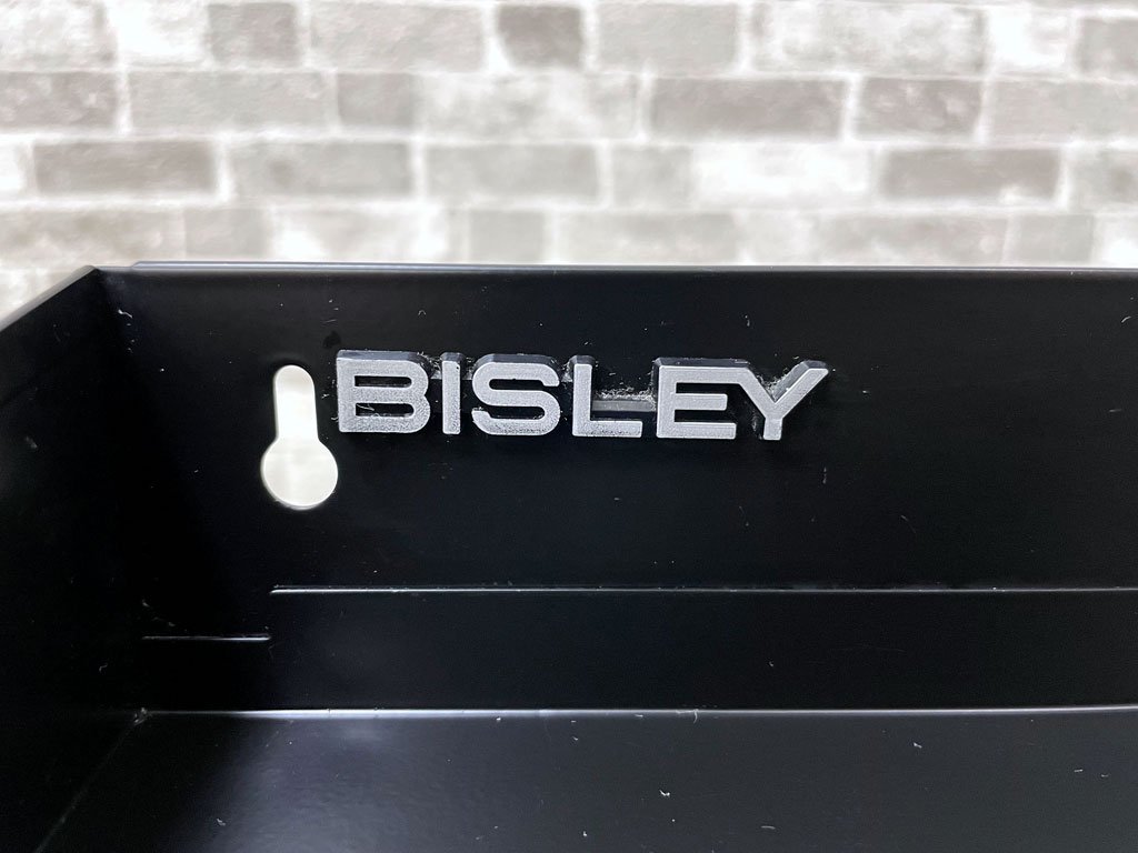 ビスレー BISLEY レターラック LETTER RACK 3段 ブラック 分別棚 仕分棚 壁掛け可 オフィス家具 英国 ● 