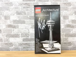 レゴ LEGO アーキテクチャー Architecture シアトルスペースニードル Seattle Space Needle 21003 箱付き 未開封品 サイン入り デンマーク ● 