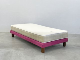 イデー IDEE チュルボ シングル ベッド＆専用マットレス TURBOT BED Single size ロータイプベッド カレイド メープル脚 ブラウン 受注生産品 〓
