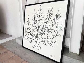 アンリマティス Henri Matisse 「低木」 ポスター ブラックフレーム 額装品 70×70cm フランス IDEE取り扱い ◇