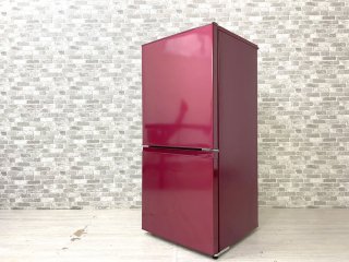 アクア AQUA 冷凍冷蔵庫 AQR-16G ルージュ 2ドア 157L 2018年製 ●