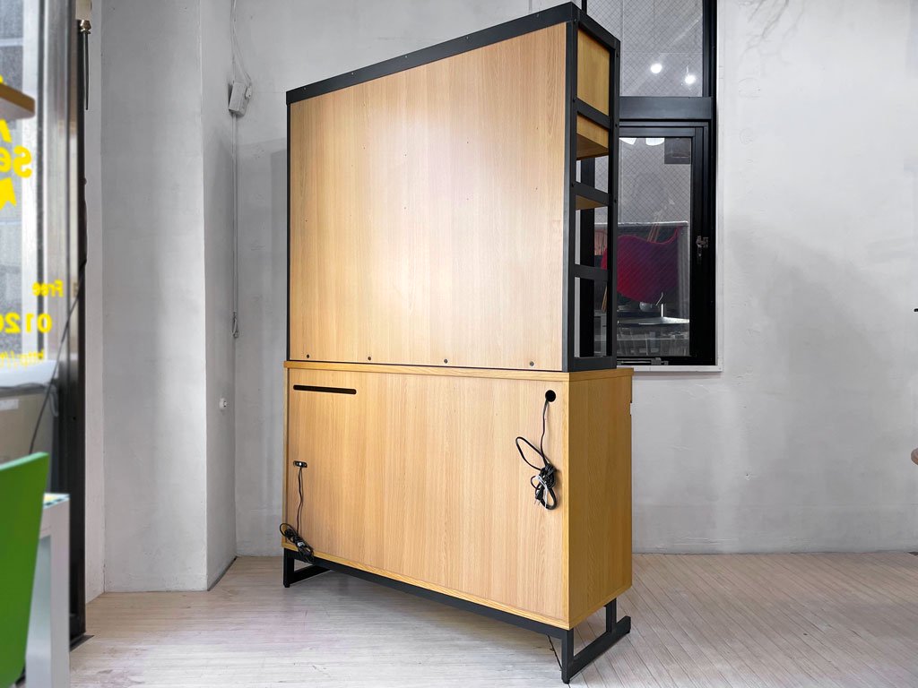 ウニコ unico ホクストン HOXTON キッチンボード 食器棚 W123cm オーク
