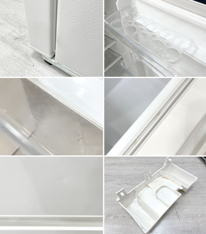 アクア AQUA 冷凍冷蔵庫 AQR-BK18H 2ドア 右開き 184L W52cm ホワイト 2019年製 ● 