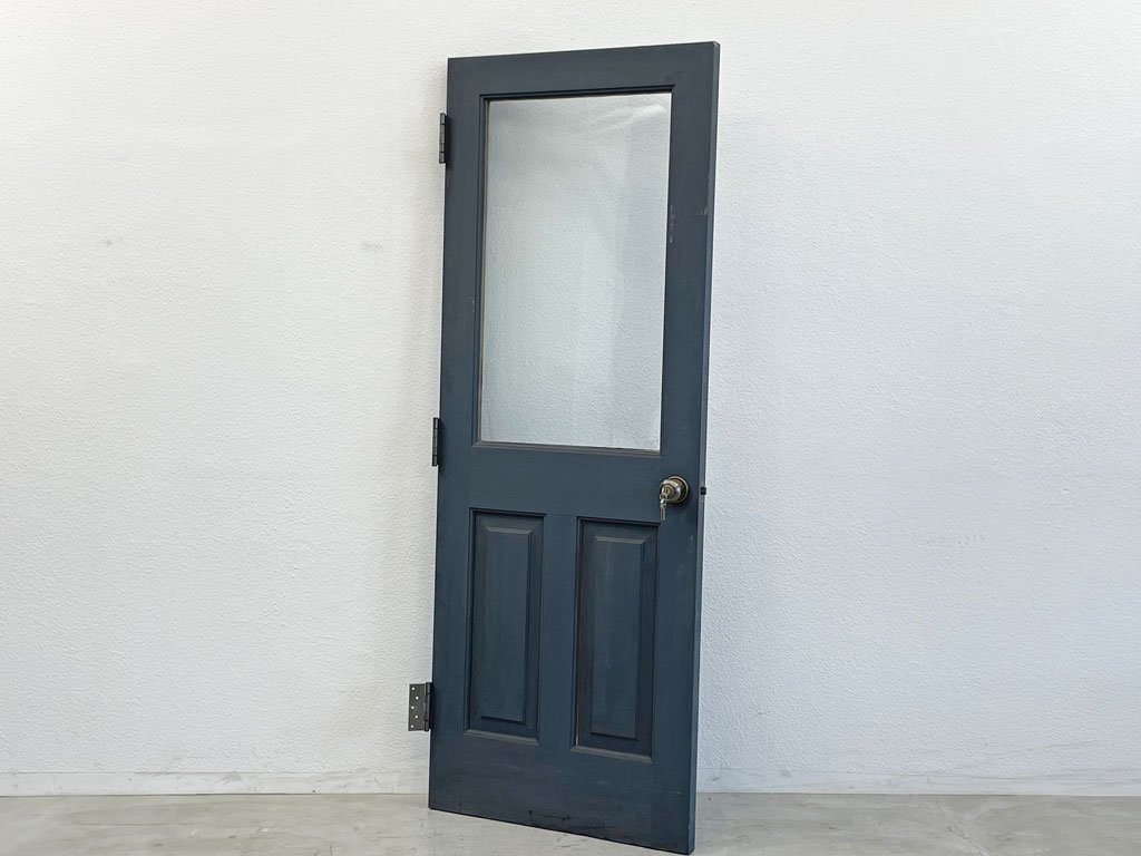 ヨーロピアン ビンテージスタイル 木製玄関ドア ガラス窓タイプ 