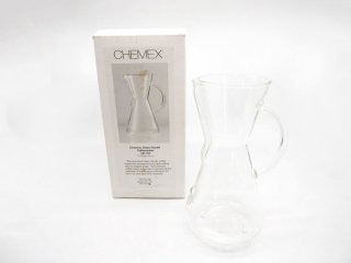 ケメックス CHEMEX ガラスハンドル コーヒーメーカー CM-1GH 3カップ用 箱付き ドイツ ● 