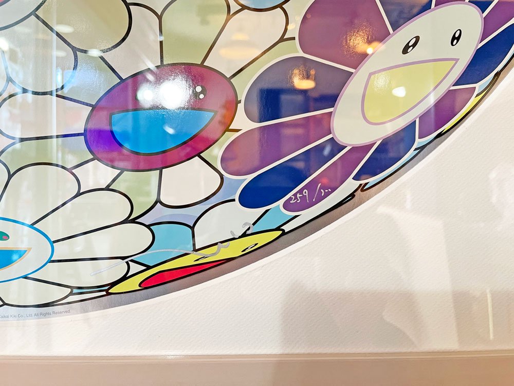 村上隆 Takashi Murakami フラワーボール Flowerball (3D) 黄泉の国から アートポスター 78×78cm 額装品  2010年 300枚限定 259/300 サイン入り ◎ - TOKYO RECYCLE imption | 東京・世田谷のリサイクルショップ 