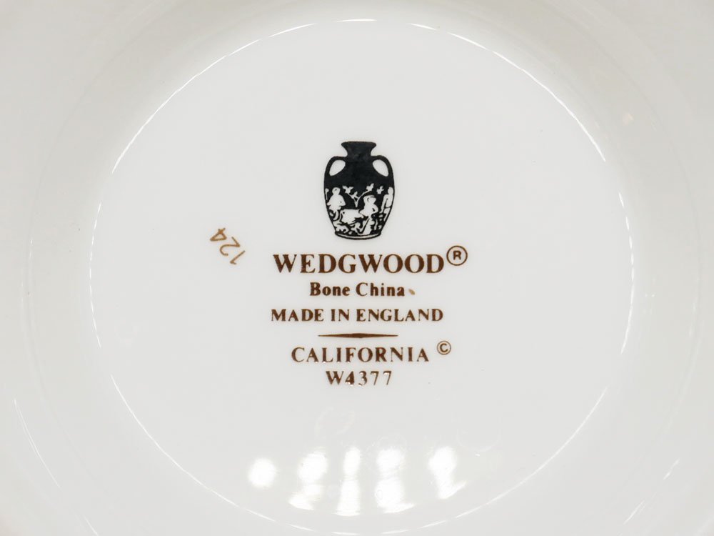 ウェッジウッド WEDGEWOOD カリフォルニア CALIFORNIA ティーポット ボーンチャイナ 金彩 廃番 英国食器 ● 