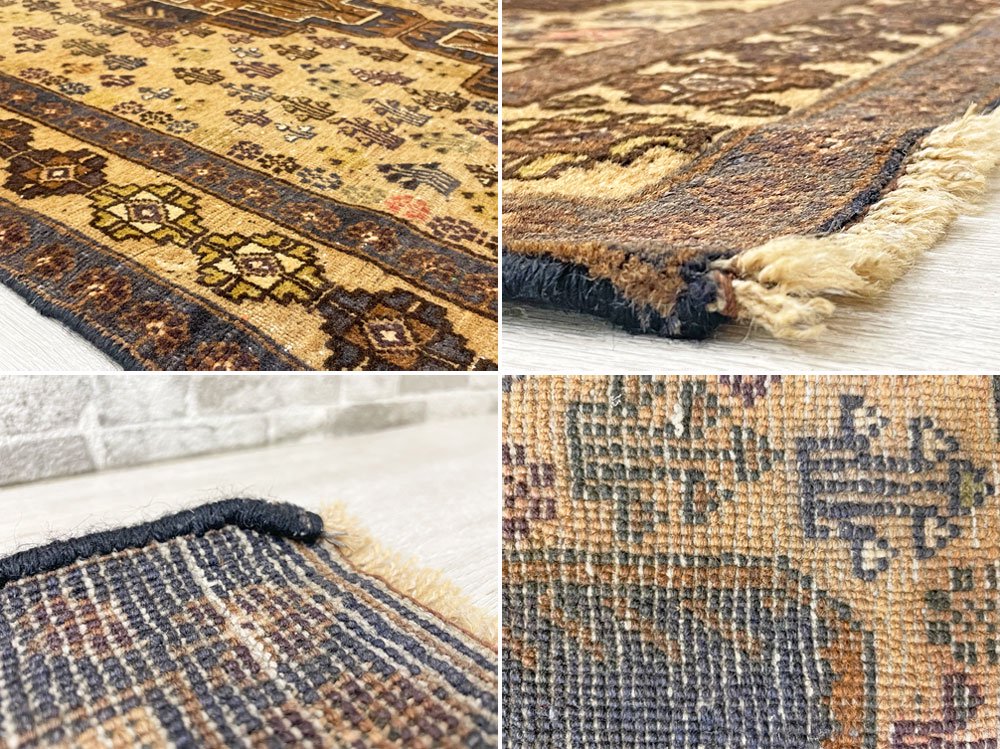 ビンテージ Vintage トライバルラグ バルーチ Bharuch ラグ 絨毯